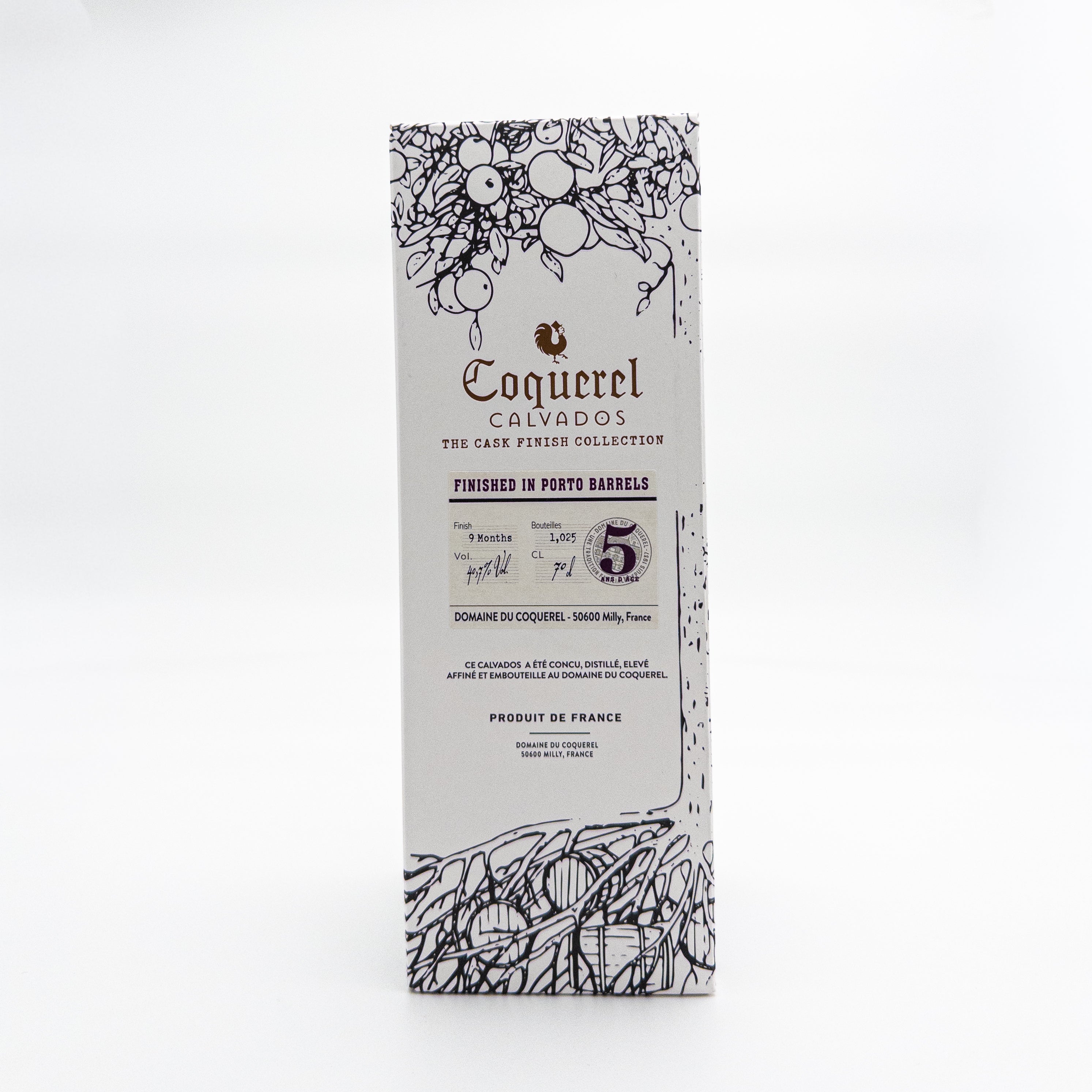 Calvados AOC 5 ans Porto finish - Coquerel