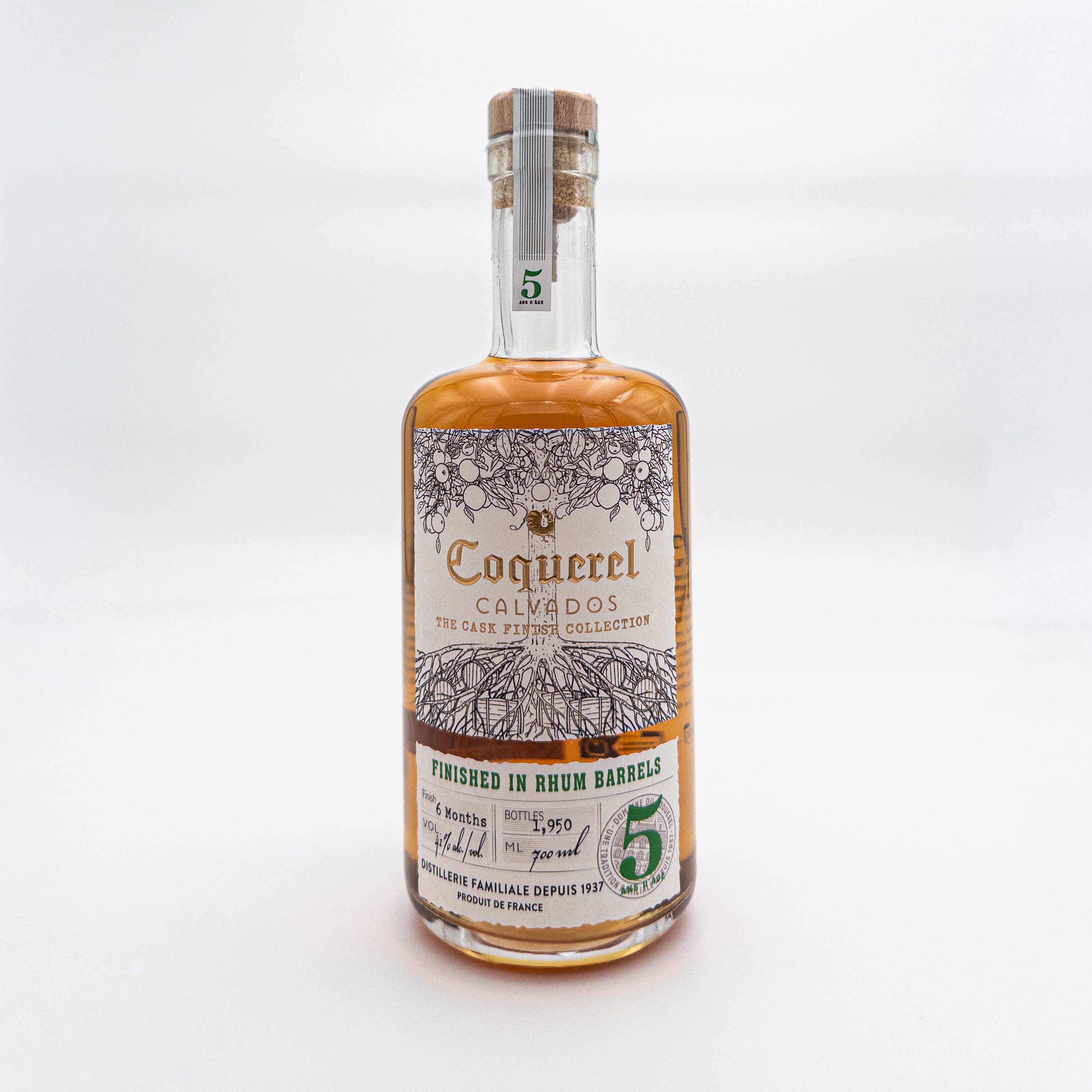Calvados AOC 5 ans rhum finish - Coquerel