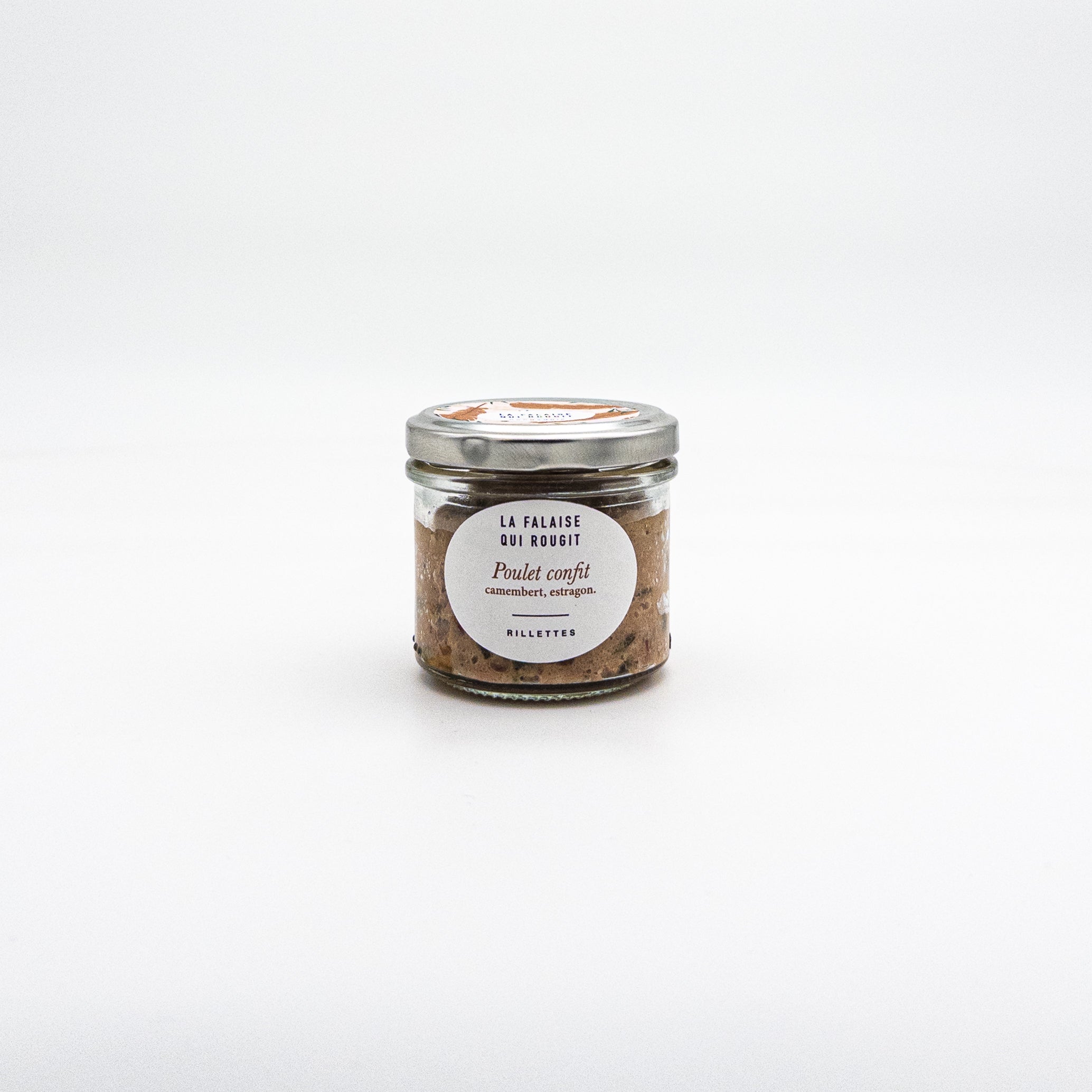 Rillettes poulet camembert estragon - La Falaise qui rougit