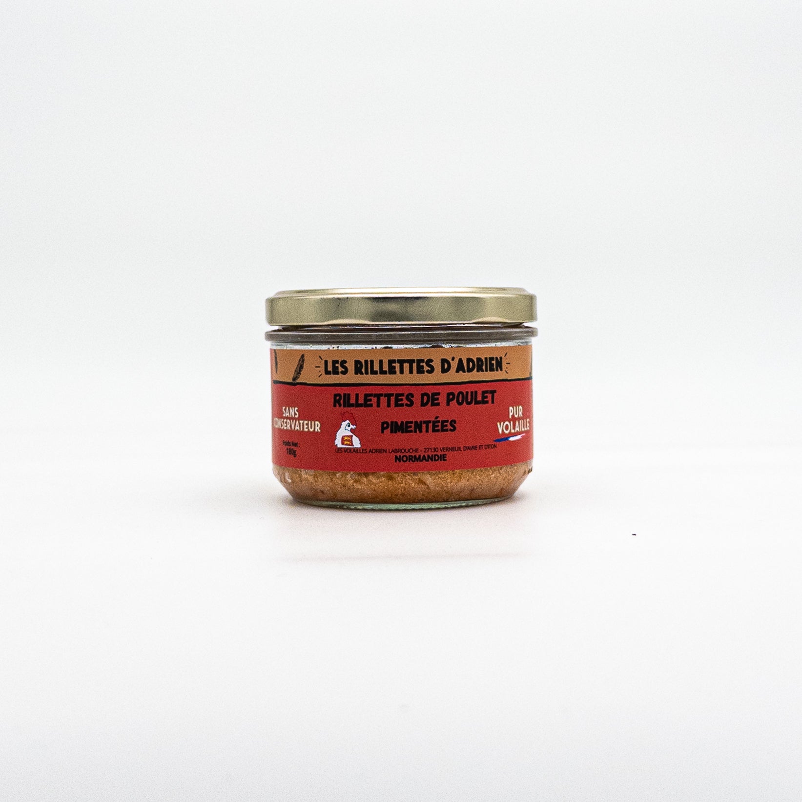 Rillettes poulet pimentées - Adrien & Cie