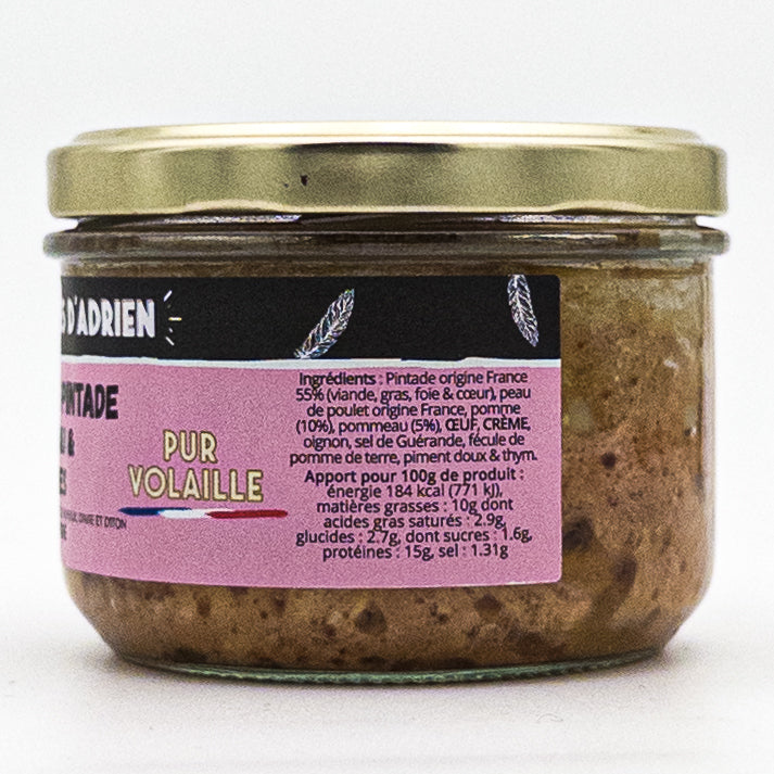 Terrine pintade pommeau - Adrien & Cie