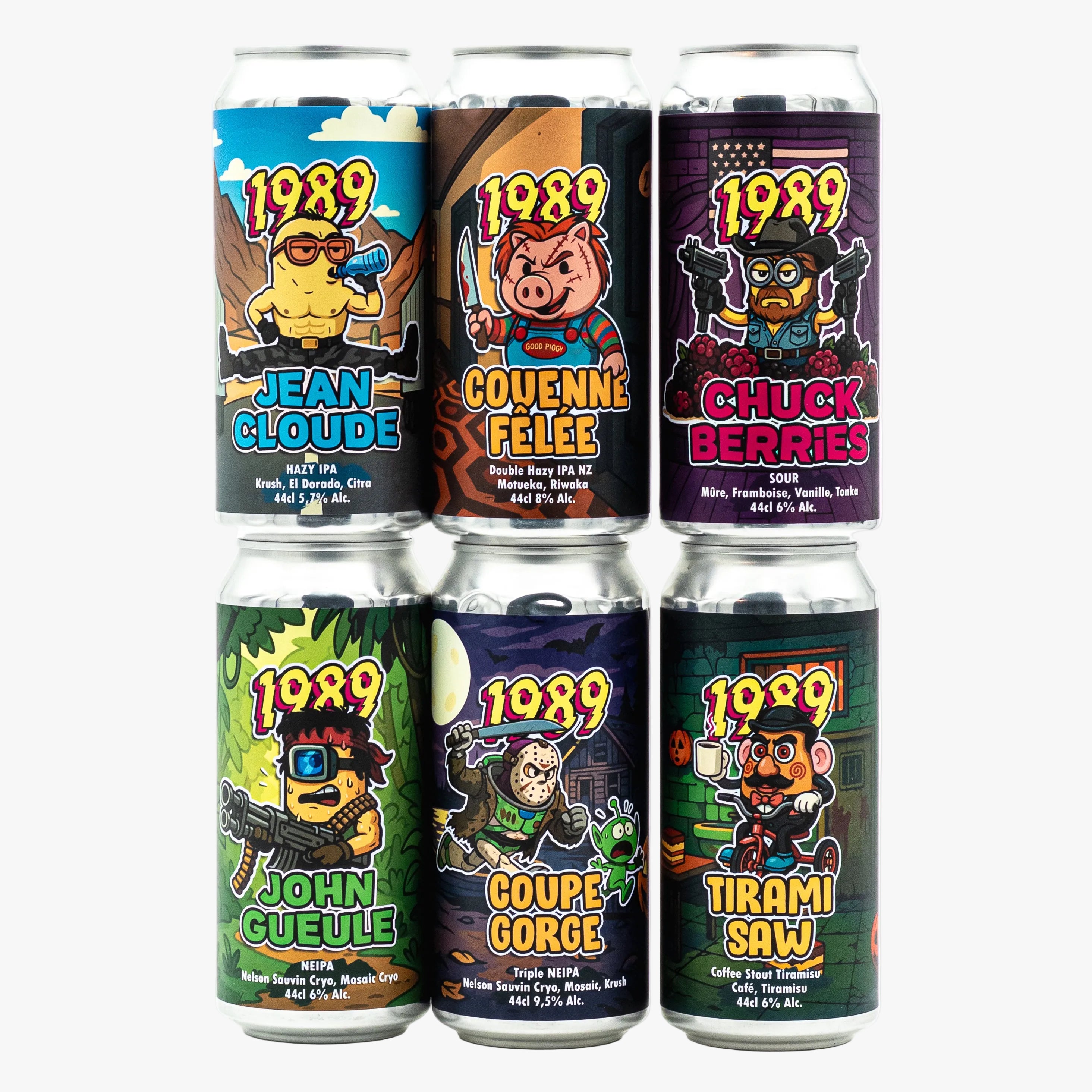 Coffret 6 cannettes bières - Brasserie 1989 Brewing